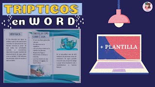 ✨💻 COMO HACER UN TRIPTICO EN WORD 2021 [upl. by Cyndi732]