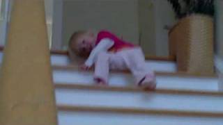 Baby Falls Down Stairs [upl. by Retxed]