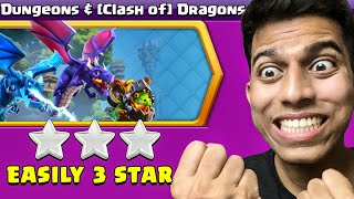 easiest way to 3 star Clash of Dragons Challenge in Clash of Clans [upl. by Eiramlatsyrc]