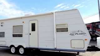 Nice Inexpensive Lite 28 2004 Jayco Jay Flight 27BH Bunks Sleeps 9 [upl. by Anilag]