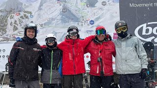 🇦🇩 1 hour Skiing in Ordino Arcalís Andorra [upl. by Chemush]