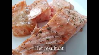 Zalm uit de airfryer  Recept  NLBE  Plezierindekeukennl [upl. by Wende329]