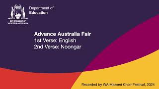 Advance Australia Fair  English and Noongar [upl. by Edaj]