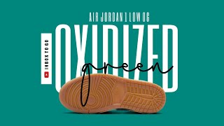 OXIDIZED GREEN GUM 2024 Air Jordan 1 Low OG DETAILED LOOL  RELEASE DATE [upl. by Hoxie]