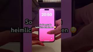 Heimlich aufnehmen 😳 neu bei iOS18 📱 ios18 apple iphone iphonetricks [upl. by Bengt914]