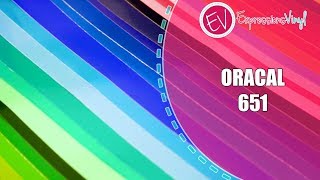 What is Oracal 651 Permanent Adhesive Vinyl [upl. by Demetra575]