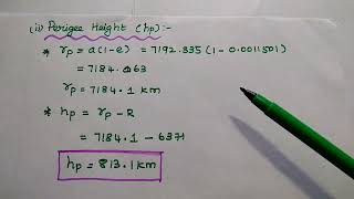 Problems Solved in Orbital Parameters  Apogee Height  Perigee Height [upl. by Zicarelli]