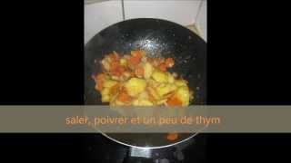 pomme de terre sautée au wok avec des carottes [upl. by Lamonica]