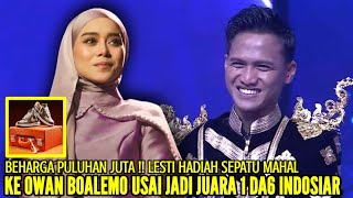 LESTI HADIAHKAN SEPASANG SEPATU MEWAH KE OWAN BOALEMO SETELAH JADI PEMENANG DI DA6 INDOSIAR [upl. by Lillie]