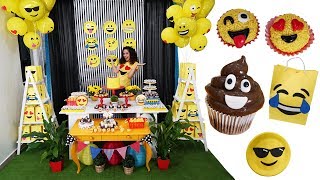 DIY FESTA DE ANIVERSÁRIO EMOJI GASTANDO POUCO  Paula Stephânia [upl. by Shannon]