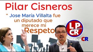 Pilar Cisneros  quot Jose Maria Villalta fue un diputado que merece mi RESPETO quot [upl. by Ainevuol]