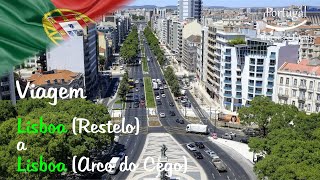 LISBOA RESTELO A LISBOA ARCO DO CEGO PORTUGAL VIAGEM DRIVING DJI OSMO ACTION TRAVEL TRIP [upl. by Arikehs]