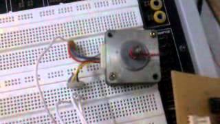 Stepper Motor Control using PIC16F84 [upl. by Akemat]