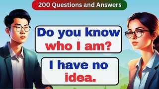 Improve English Speaking Skills🔥 200 Common Questions and Answers in English 🔥 English conversation [upl. by Darooge]