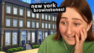 recreatingrealistic new york brownstones in the sims [upl. by Aida]