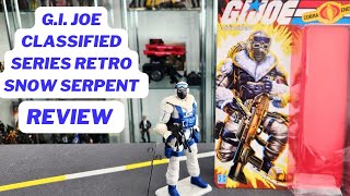 GI JOE CLASSIFIED SERIES RETRO SNOW SERPENT REVIEW [upl. by Hess]