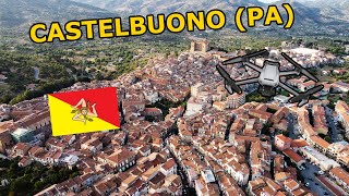 CASTELBUONO PA SICILY ITALY Amazing drone footage 2K [upl. by Anafetse861]