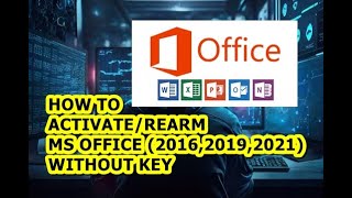 How to ActivateRearm Microsoft Office 201620192021 Without Key Easy Guide [upl. by Cissie]