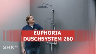 Grohe Installation EUPHORIA DUSCHSYSTEM 260  SHKTV Montage [upl. by Ladiv]