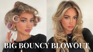 ATHOME BLOWOUT W ROLLERS 💌 BIG amp BOUNCY updated [upl. by Bound]