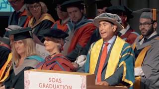 SOAS Graduation Ceremony giving the opening address to the class of 2018 [upl. by Ecirbaf]