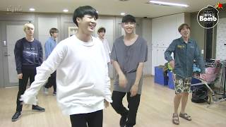 BANGTAN BOMB RM and Jin Dance Stage Behind the scene for BTS DAY PARTY 2016  BTS 방탄소년단 [upl. by Ibbison495]