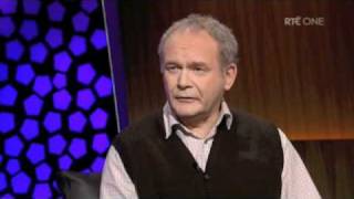 Martin McGuinness on the Late Late Show GOOD QUALITY Part 1 [upl. by Bartram586]