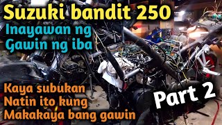 Update sa Suzuki bandit 250 Basic wiring tutorial  Inayawan gawin ng ibang mga shop bandit250 [upl. by Zahavi229]