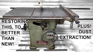 Rebuilding My Old Table Saw FULL EDIT Wadkin AGS 10quot [upl. by Alletnahs]