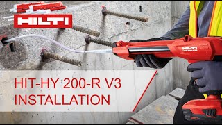 HOWTO proper installation of Hilti HITHY 200R V3 ADHESIVE ANCHOR [upl. by Armat121]