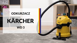 Odkurzacz Karcher WD3 – dane techniczne – RTV EURO AGD [upl. by Belia]