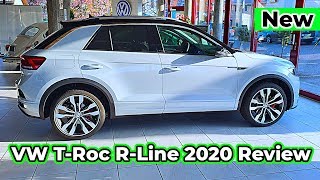 VW TRoc RLine 2020 Review Interior Exterior [upl. by Colet279]