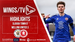 HIGHLIGHTS  Slough Town 0 Welling United 3 [upl. by Atteiram]