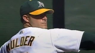 2002 ALDS Gm5 Mark Mulder fans nine in seven innings [upl. by Sell]