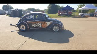 vw bug drag race EBI10 Chimay Belgium onboard Black Pearl [upl. by Nol20]