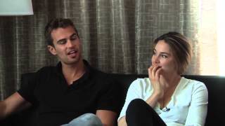 Divergent  Theo James amp Shailene Woodley Interview SDCC 2013 [upl. by Naenaj]