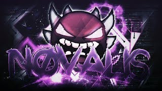 60hz Novalis EXTREME DEMON 100 by GrylleX all coins  Geometry Dash 21 [upl. by Maltz]