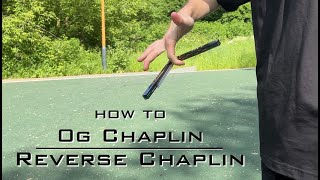 0G Chaplin  Reverse Chaplin  Обучение средним трюкам на ноже бабочке  flipping [upl. by Shornick]