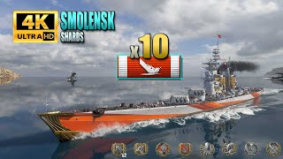 Cruiser Petropavlovsk 12 sec reload and 10 ships destroyed  World of Warships [upl. by Amadeus55]