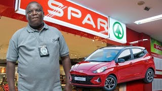 Gedlembane Causes Drama at SPAR SuperMarket to win a Car [upl. by Silloh]