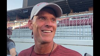 Oklahoma Football Brent Venables interview [upl. by Latnahs]