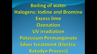 Disinfection Process in Water Treatment Plant  Methods of Disinfection  Ozonation  UV radiation [upl. by Cesaria]