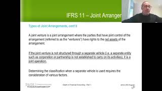 Core 1 Module Prep Interests in Joint Ventures Excerpt [upl. by Kirrad]