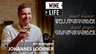 Weissburgunder amp Grauer Burgunder  Weinverkostung mit Bobfahrer Johannes Lochner  AUF EIN GLAS [upl. by Atnahsal]