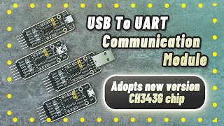 USB To UART Communication Module MicroMiniTypeATypeC Connectors High Baud Rate Transmission [upl. by Ilsel]