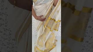 Beautiful cotton handloom saree with blouse Price 1395 [upl. by Homans]