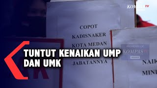 Buruh di Medan Minta Kenaikan UMP dan UMK Sebesar Ini [upl. by Assen]