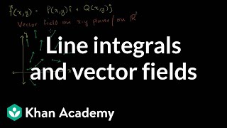 Line integrals and vector fields  Multivariable Calculus  Khan Academy [upl. by Adiahs]