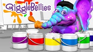 Colors Of The Rainbow  Learning Songs  GiggleBellies [upl. by Jobina]