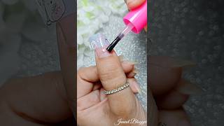 Easy Nailart With Nail Tape 🧽🥲 shorts jannatblogger nailart naildesign bhootfmemailstory [upl. by Rodolphe]